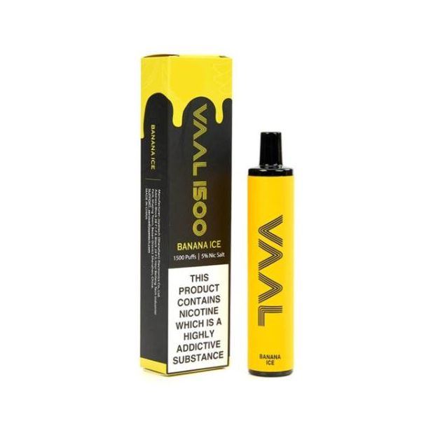 Banana Ice VAAL 1500 Puffs Single Disposable Bulk Deal!