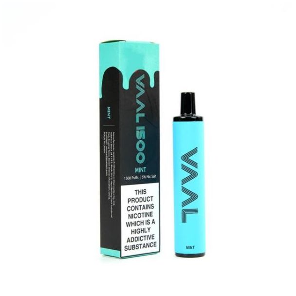 Mint VAAL 1500 Puffs Single Disposable Ejuices Wholesale Price!