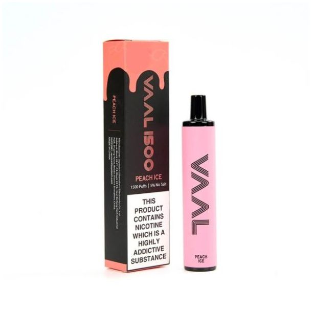 Peach Ice VAAL 1500 Puffs Single Disposable Bulk Deal!