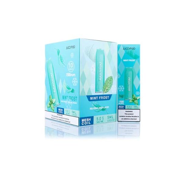 Mint Frost JuccyPod M1 1500 Puffs Disposable 10-Pack Bulk Price!