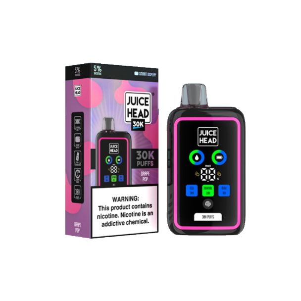 Juice Head 30,000 Puffs Disposable 24mL Grape Pop