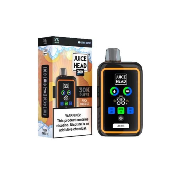 Juice Head 30,000 Puffs Disposable 24mL Peach Mango Ice