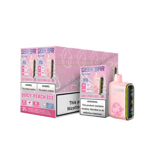 Geek Bar Pulse Juicy Peach Ice 10 Pack