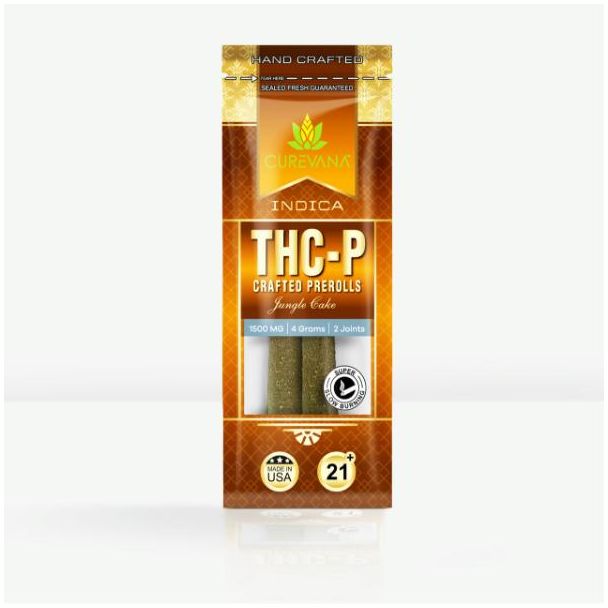  THC P 2 Pack Preroll 1500mg Jungle Cake