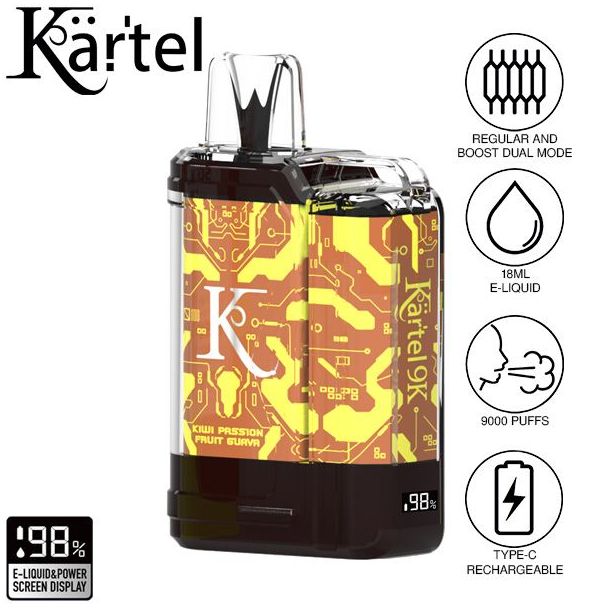 Kartel 8k Vape  Kiwi Passion Fruit Guava