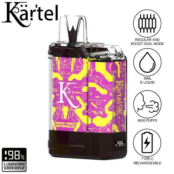 Kartel 8k Vape Mango Peach Watermelon