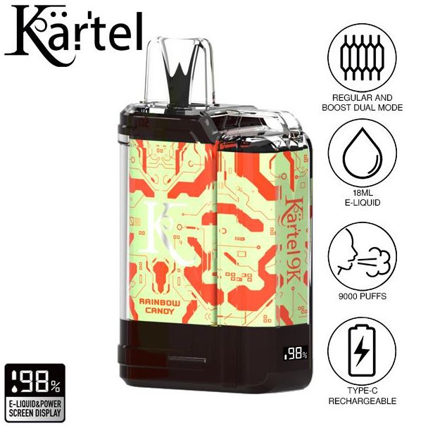 Kartel 8k Vape  Rainbow Candy