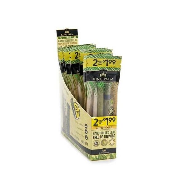 King Palm Mini Size 2-Pack Pre-Roll (Pre-priced at $1.99) 20-Pack Display
