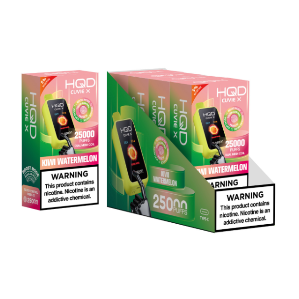 HQD Cuvie X 25,000 Puff Disposable - Kiwi Watermelon