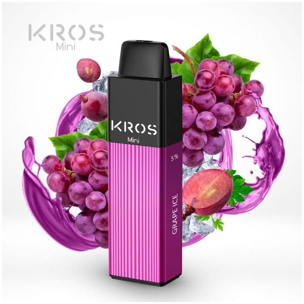 Grape Ice KROS Mini 4000 Puffs Disposable 6-Pack Bulk Deal!