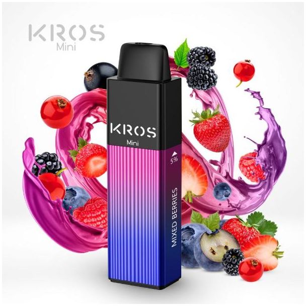 Mixed Berries KROS Mini 4000 Puffs Disposable 6-Pack Bulk Deal!