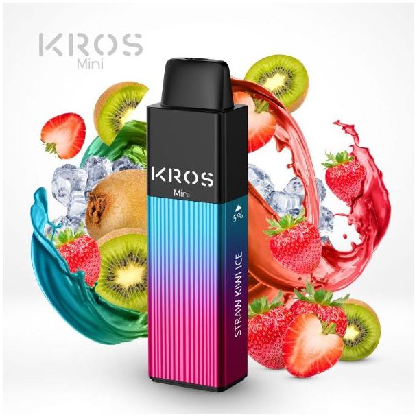 Straw Kiwi Ice KROS Mini 4000 Puffs Disposable 6-Pack Bulk Deal!