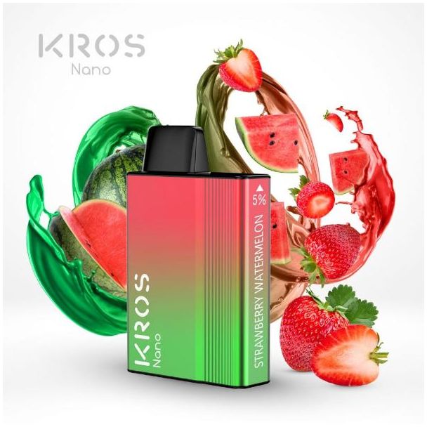 Strawberry Watermelon KROS Nano 5000 Puffs Disposable 6-Pack Best Deal!