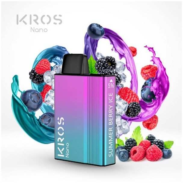 Summer Berry Ice KROS Nano 5000 Puffs Disposable 6-Pack Best Deal Price!