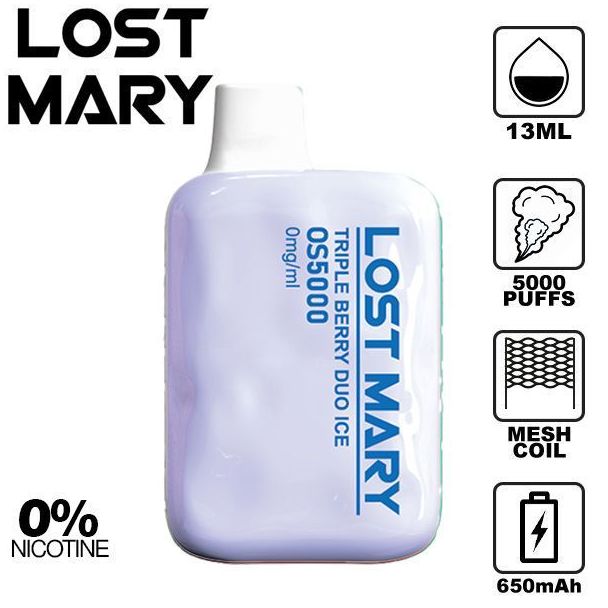 Lost Mary 0% Flavors Triple Berry DUo Ice