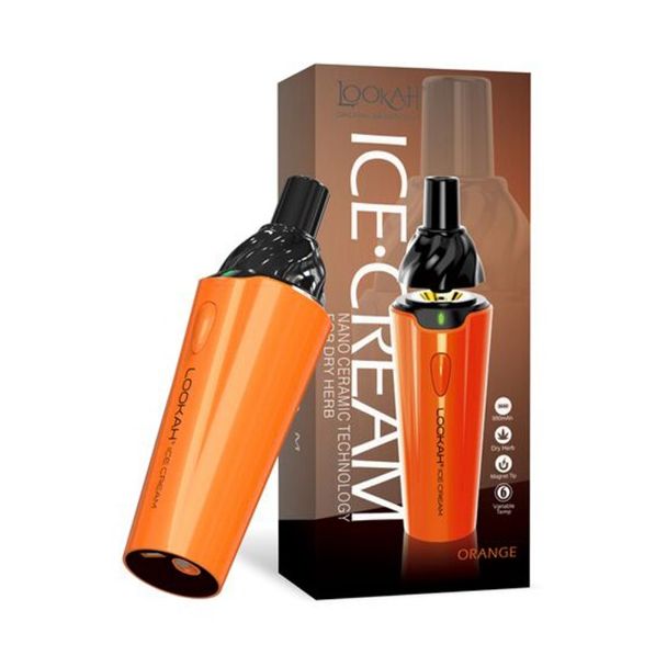 Lookah Ice Cream Dry Herb Vaporizer 950mAh - Orange