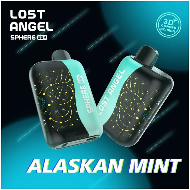 Lost Angel Sphere 35,000 Puffs Disposable Alaskan Mint Graphic