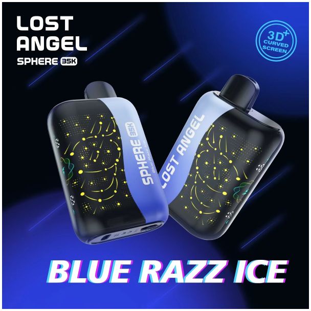 Lost Angel Sphere 35,000 Puffs Disposable Blue Razz Ice Graphic