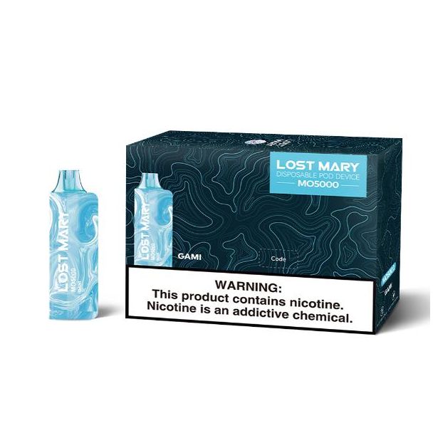 Lost Mary Mo5000 5000 Puffs Single and 5 Pack Box Flavor Gami