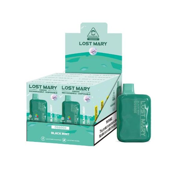 Lost Mary OS5000 Flavors 10 Pack Flavors Black Mint