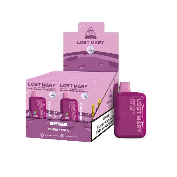 Lost Mary OS5000 Flavors 10 Pack Flavors Cherry Cola