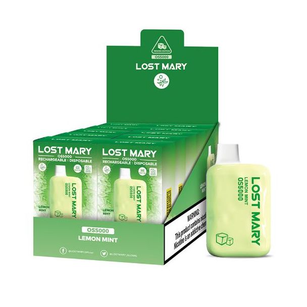 Lost Mary OS5000 Flavors 10 Pack Flavors Lemon Mint