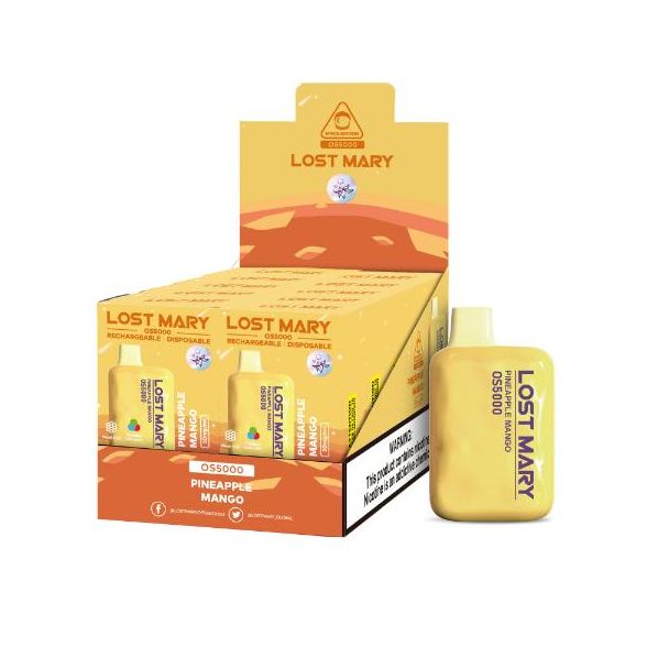 Lost Mary OS5000 Flavors 10 Pack Flavors Pineapple Mango
