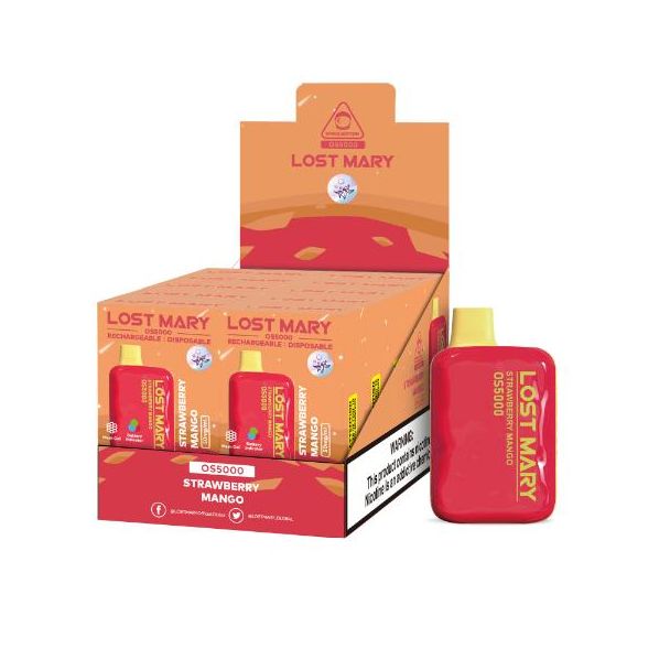 Lost Mary OS5000 Flavors 10 Pack Flavors Strawberry Mango