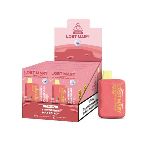 Lost Mary OS5000 Flavors 10 Pack Flavors Strawberry Pina COlada