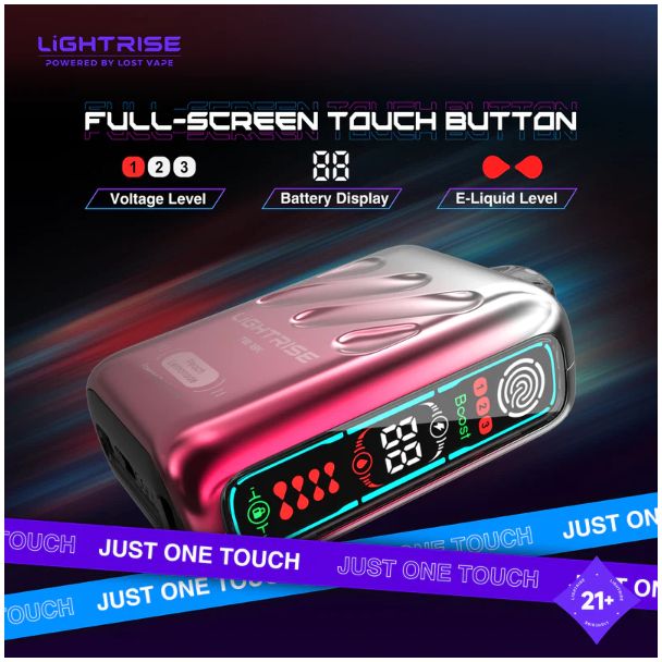 Lost-Vape Lightrise TB 18K Disposable Full Screen Touch Button