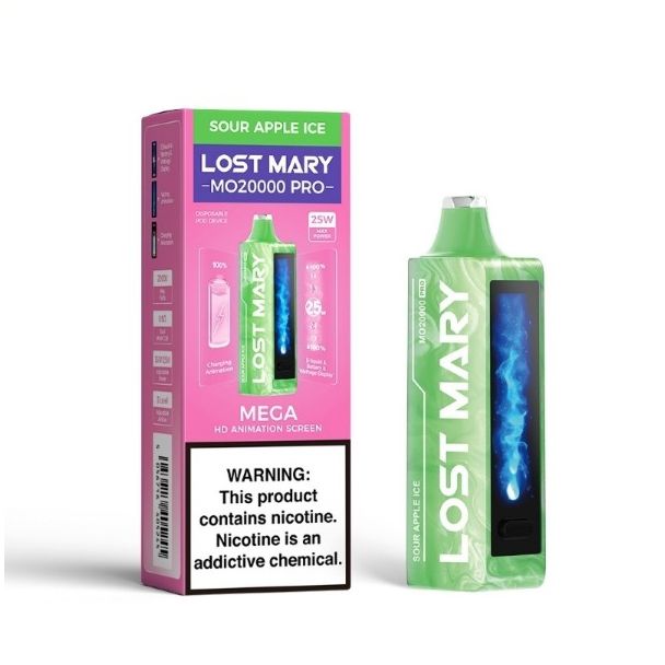 Lost Mary MO20000 PRO Rechargeable Vape - Sour Apple Ice