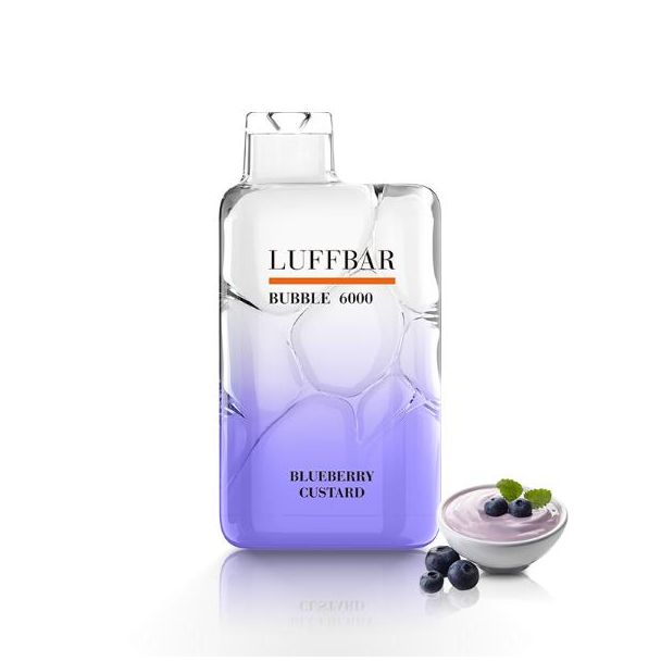 Blueberry Custard Luffbar Bubble 6000 Puffs Disposable 10-Pack Ejuices Wholesale Deal!