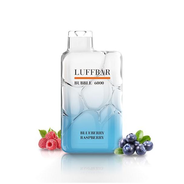 Blueberry Raspberry Luffbar Bubble 6000 Puffs Disposable 10-Pack Ejuices Wholesale Price!