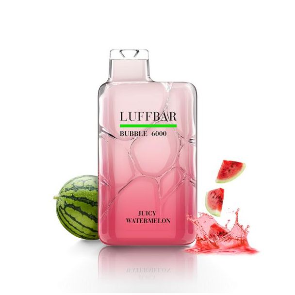 Juicy Watermelon Luffbar Bubble 6000 Puffs Disposable 10-Pack Ejuices Wholesale Deal!
