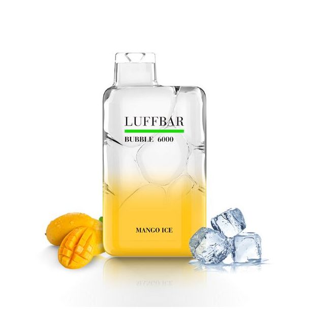 Mango Ice Luffbar Bubble 6000 Puffs Disposable 10-Pack Bulk Deal!