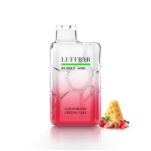 Strawberry Cheese Cake Luffbar Bubble 6000 Puffs Disposable 10-Pack Ejuices Wholesale Deal!