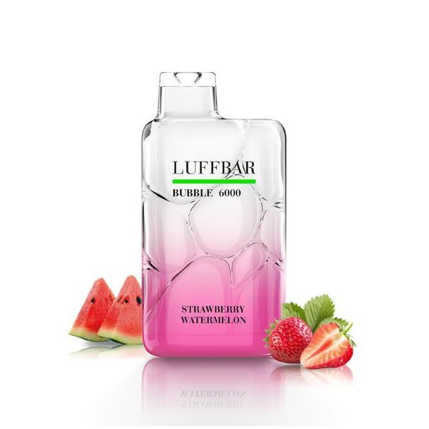 Strawberry Watermelon Luffbar Bubble 6000 Puffs Disposable 10-Pack Bulk Deal!