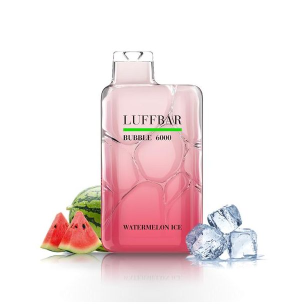 Watermelon Ice Luffbar Bubble 6000 Puffs Disposable 10-Pack Bulk Deal!