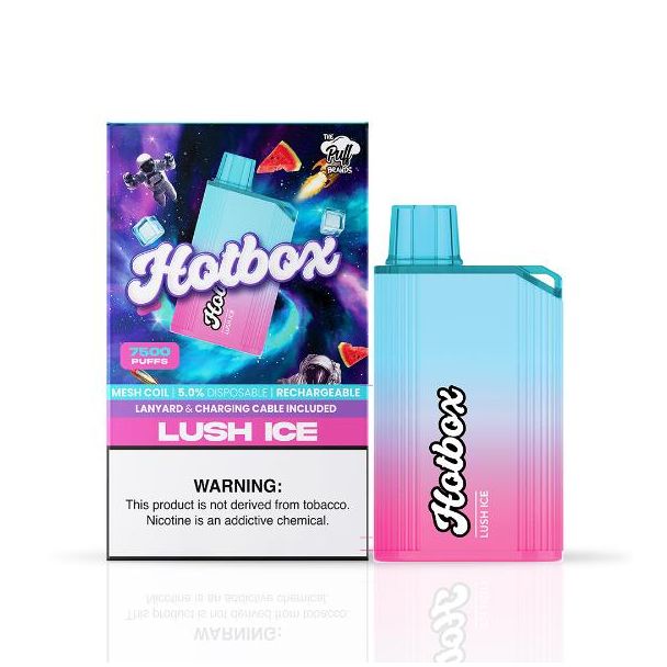 Lush Ice Puff Hot Box 7500 Puffs Rechargeable Disposable 
