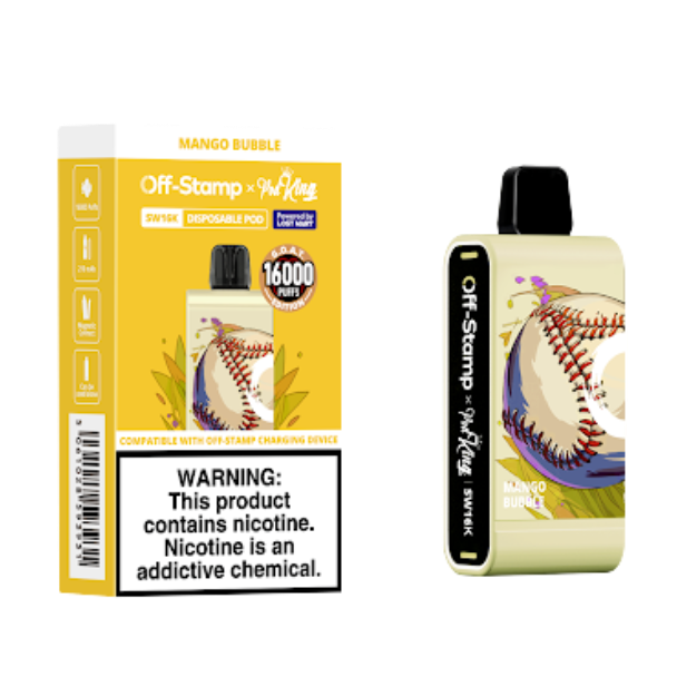 Off-Stamp x Pod King SW16000 Disposable Pod-Mango Bubble (Pina Colada Mango)
