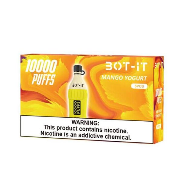 Best Deal BOT-IT 10000 Puffs Disposable 5 Pack - Mango Yogurt