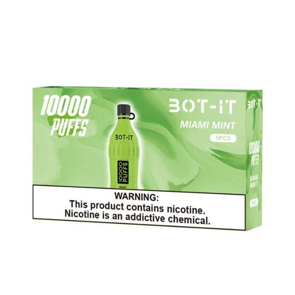 Best Deal BOT-IT 10000 Puffs Disposable 5 Pack - Miami Mint