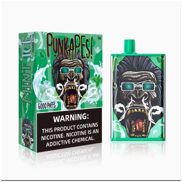 Best Deal PunkApes 6000 Puffs Disposable - Mint Ice