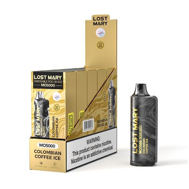 Lost Mary Black Edition Mo5000 5 Pack Flavors  Colombian Coffee Ice
