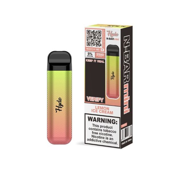 Lemon Ice Cream Hyde N-Bar Mini 2500 Puffs Disposable 10-Pack