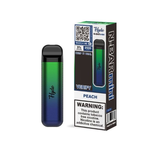 Peach Hyde N-Bar Mini 2500 Puffs Disposable 10-Pack