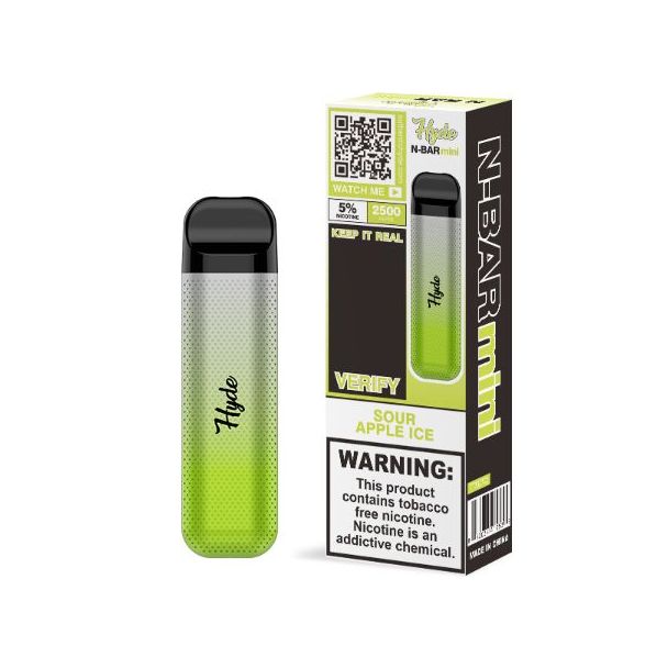 Sour Apple Ice Hyde N-Bar Mini 2500 Puffs Disposable 10-Pack