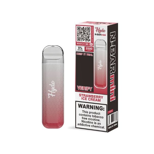 Strawberry Ice Cream Hyde N-Bar Mini 2500 Puffs Disposable 10-Pack