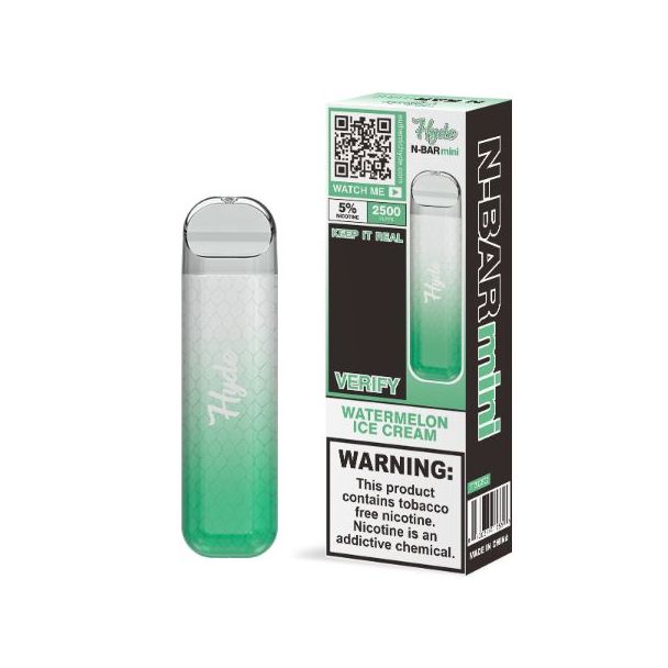 Watermelon Ice Cream Hyde N-Bar Mini 2500 Puffs Disposable 10-Pack
