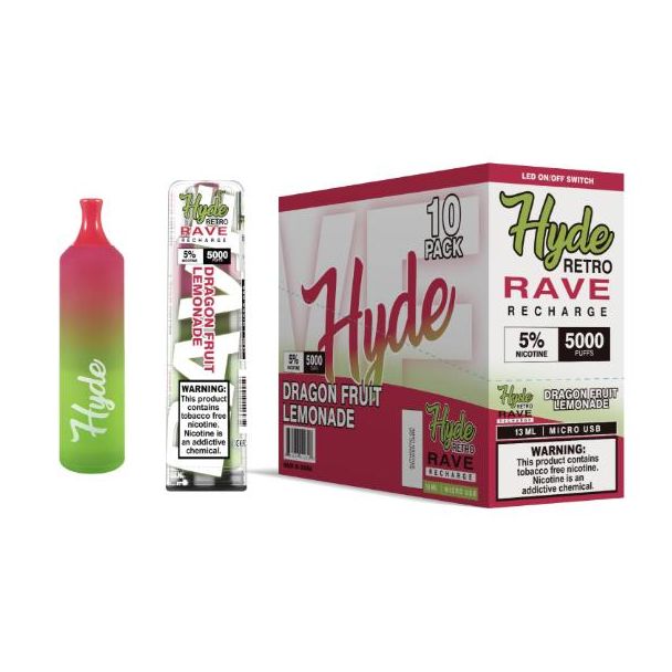 Dragon Fruit Lemonade Hyde Retro RAVE Single Disposable
